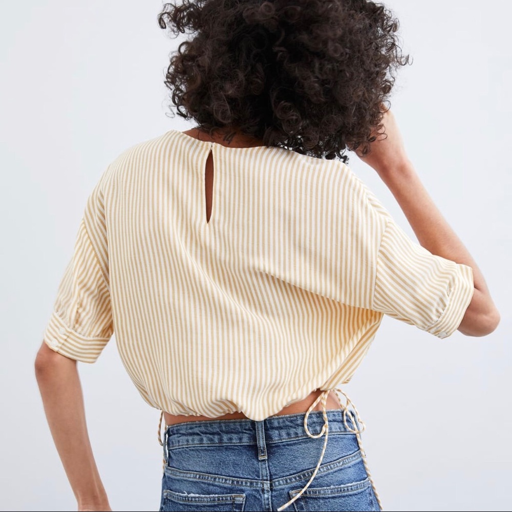 ZARA STRIPPED BLOUSE